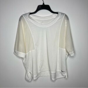 Nike mesh cutout cropped tee size‎ large